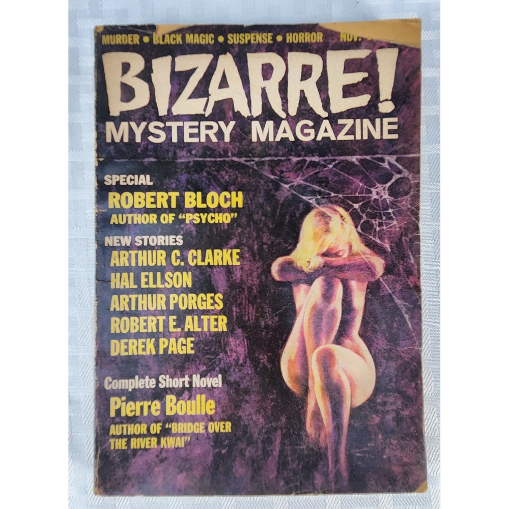 Bizarre!‎ Mystery Magazine Vol I No 2 by John Poe First Edition Very Good 1965